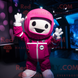 Magenta Astronaut maskot...