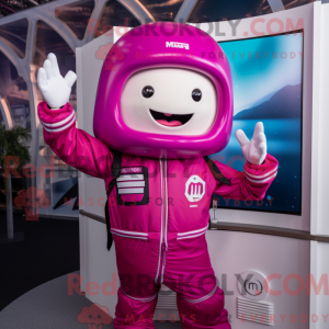 Magenta Astronaut mascot...