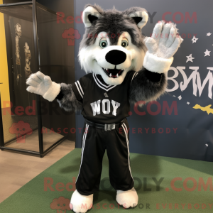 Black Say Wolf mascot...