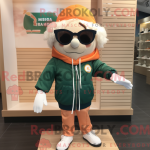 Peach Irish Flag mascot...