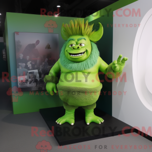 Green Ogre mascot costume...