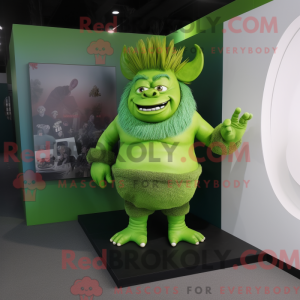 Groene Ogre mascottekostuum...