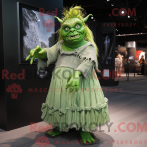 Green Ogre mascot costume...