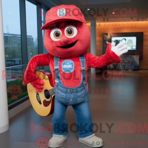 Red Pizza mascot costume...
