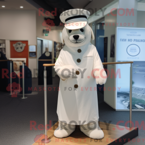 White Seal maskot kostume...