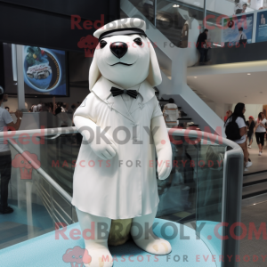 White Seal maskotdraktfigur...