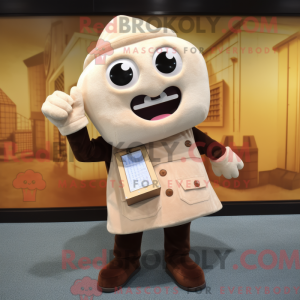 Crème telefoon mascotte...