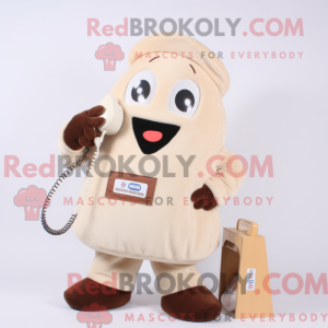 Cream Phone maskot kostume...