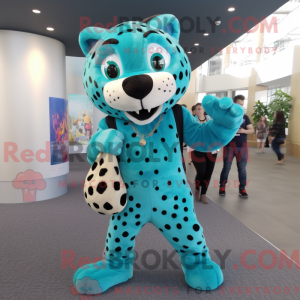 Turkis Cheetah maskot...