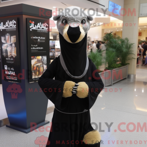 Black Camel mascot costume...