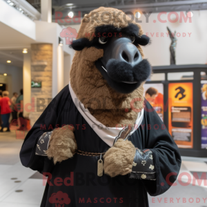Black Camel mascot costume...
