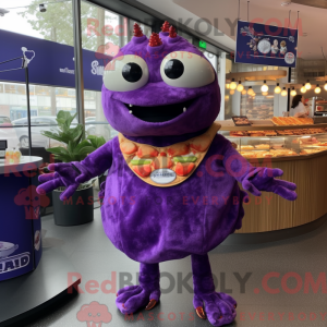 Purple Crab Cakes mascot...