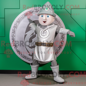 Silver Celtic Shield mascot...