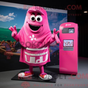 Maskottchenkostüm Pink...