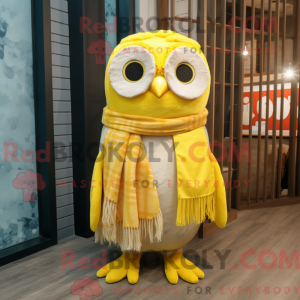 Citrongul ugle maskot...