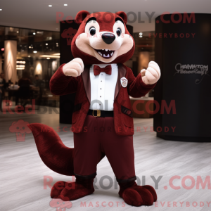 Maroon Marten mascot...