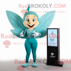 Teal Tooth Fairy mascot...