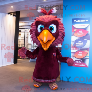 Maroon Tyrkiet maskot...