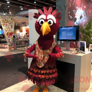 Maroon Tyrkiet maskot...