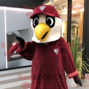 Maroon Falcon Maskottchen...