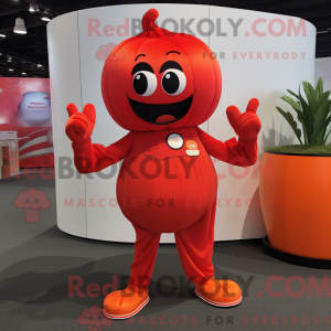 Red Pumpkin mascot costume...