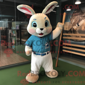 Turkis kanin maskot kostume...