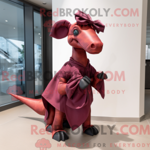 Rødbrun Parasaurolophus...