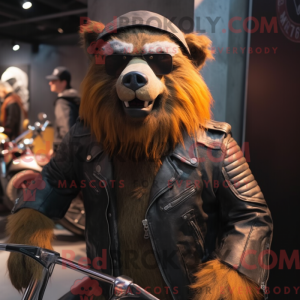 Rust Sloth Bear mascot...