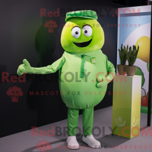 Lime Green Beet mascot...