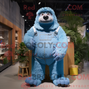 Blue Giant Sloth mascot...