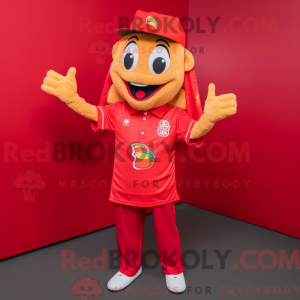 Red Pad Thai mascot costume...