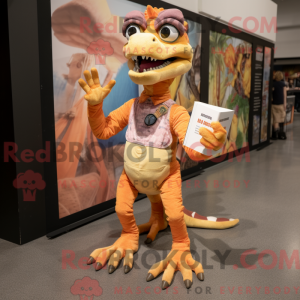 Peach Velociraptor maskerad...