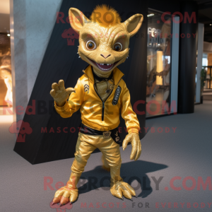 Guld Chupacabra maskot...