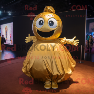 Gouden voetbal mascotte...