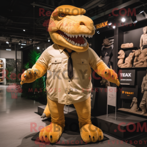 Crème T Rex mascottekostuum...