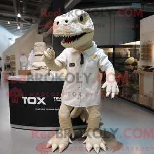 Crème T Rex mascottekostuum...