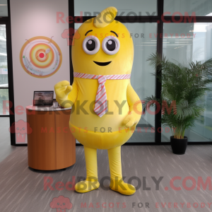 Lemon Yellow Donut mascot...