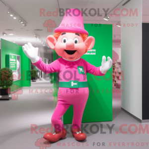 Pink Leprechaun mascot...