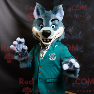 Postava maskota Teal Wolf...