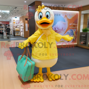 Yellow Swan maskot kostume...
