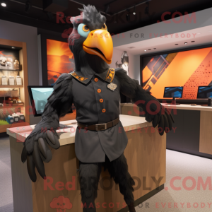 Black Eagle mascot costume...