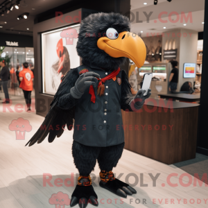 Black Eagle mascot costume...