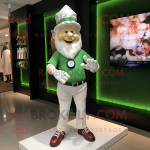 Witte Leprechaun mascotte...