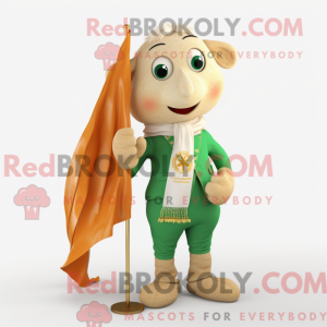 Gold Irish Flag mascot...