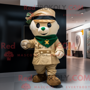Gold Irish Flag mascot...