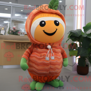 Peach Apple mascot costume...