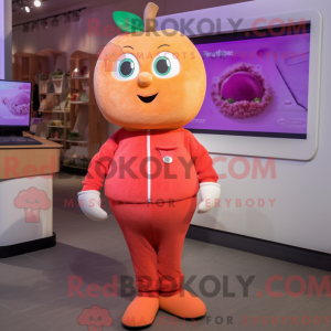 Pfirsich-Apfel-Maskottchen-...