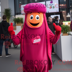 Magenta Currywurst maskot...