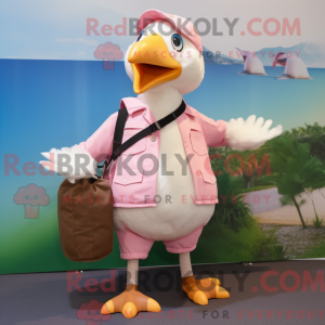 Maskottchenkostüm Rosa Möwe...