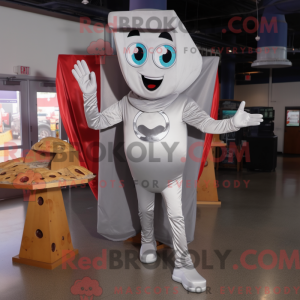Silver Pizza Slice mascot...